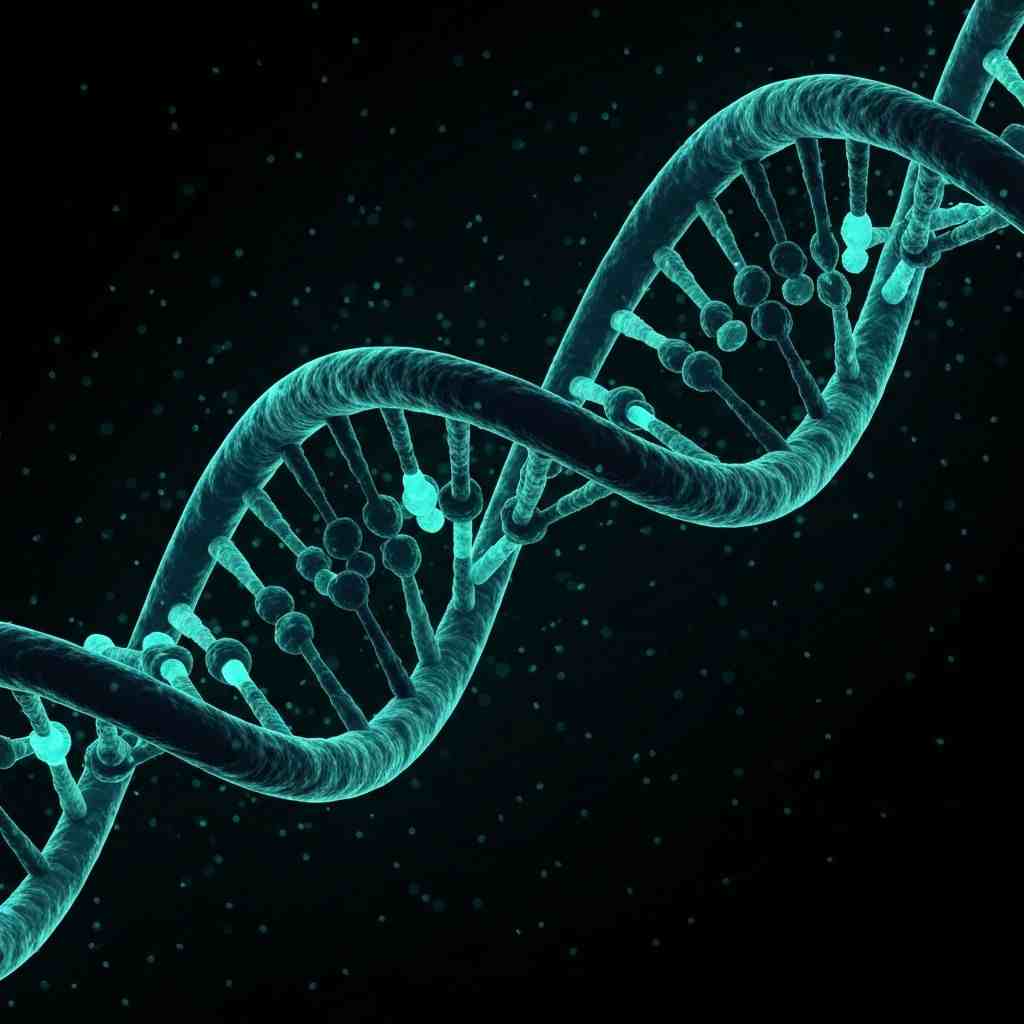 DNA Helix - Genetic research and molecular biology