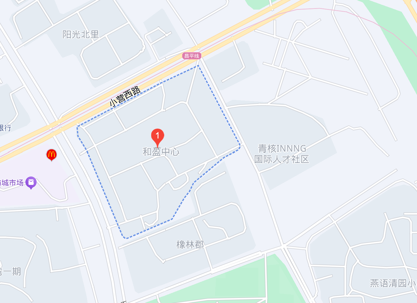 海淀和盈中心位置